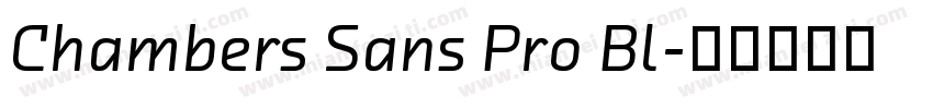 Chambers Sans Pro Bl字体转换